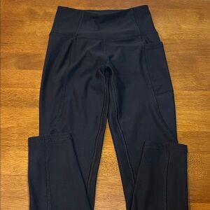 X by Gottex Black High-Waist Leggings with Side Pockets Size XS